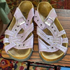 Betula Birkenstock size (36/5) Lilac studded Jeweled sandals.